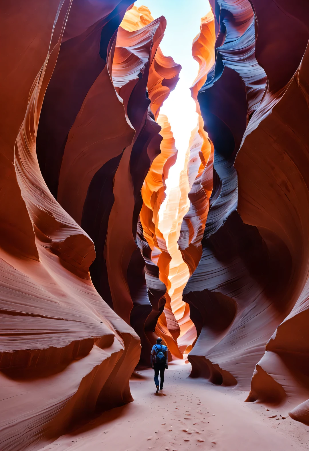 Colorado Desert Grand Canyon，大峡谷独有的魅力——奇特地质地貌🗾峡壁被雕琢得精美细致，Showing this strange scenery now🏞。 Antelope Canyon, the top ten photography locations in Morning Light World