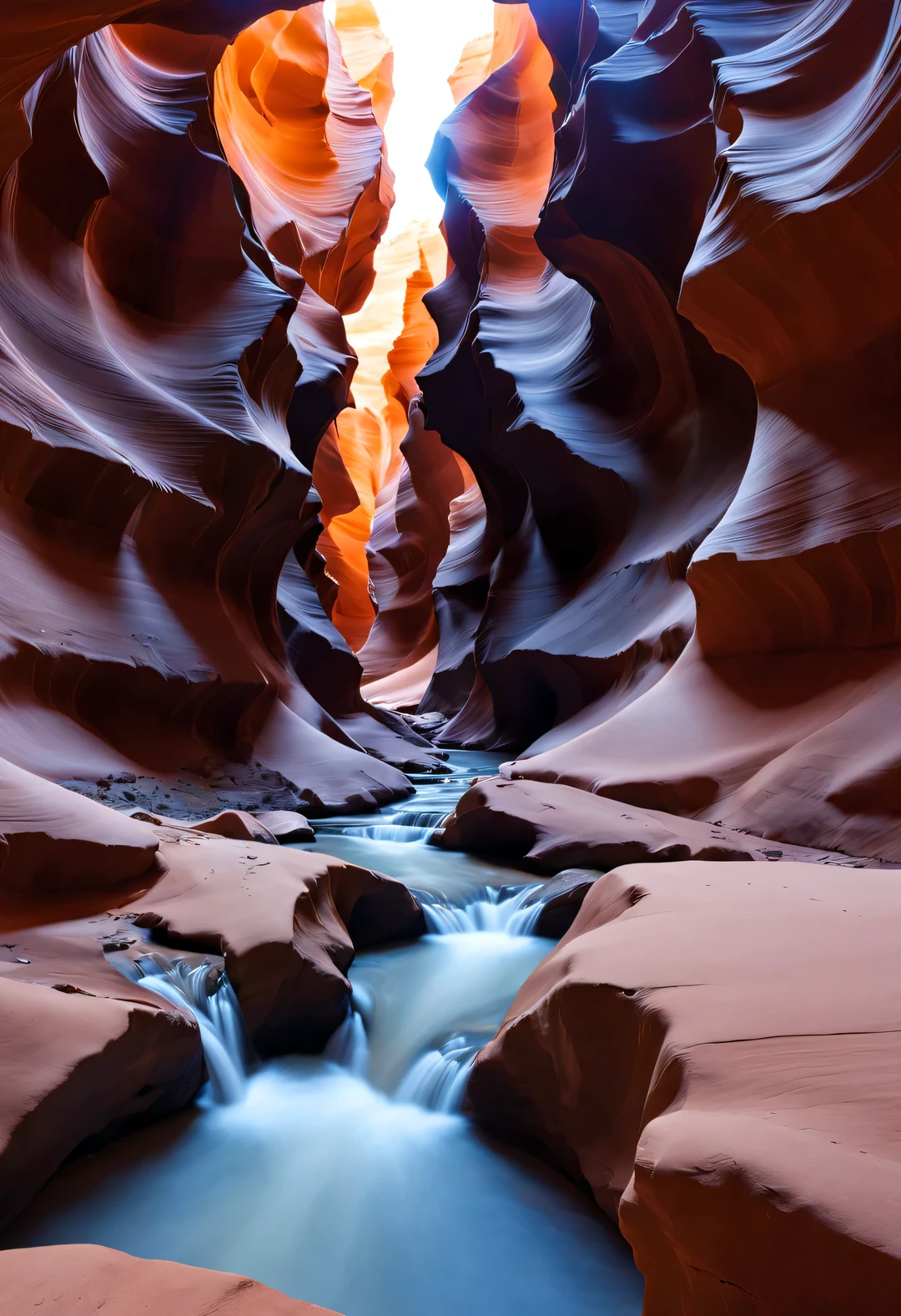 Colorado Desert Grand Canyon，大峡谷独有的魅力——奇特地质地貌🗾峡壁被雕琢得精美细致，Showing this strange scenery now🏞。 Antelope Canyon, the top ten photography locations in Morning Light World