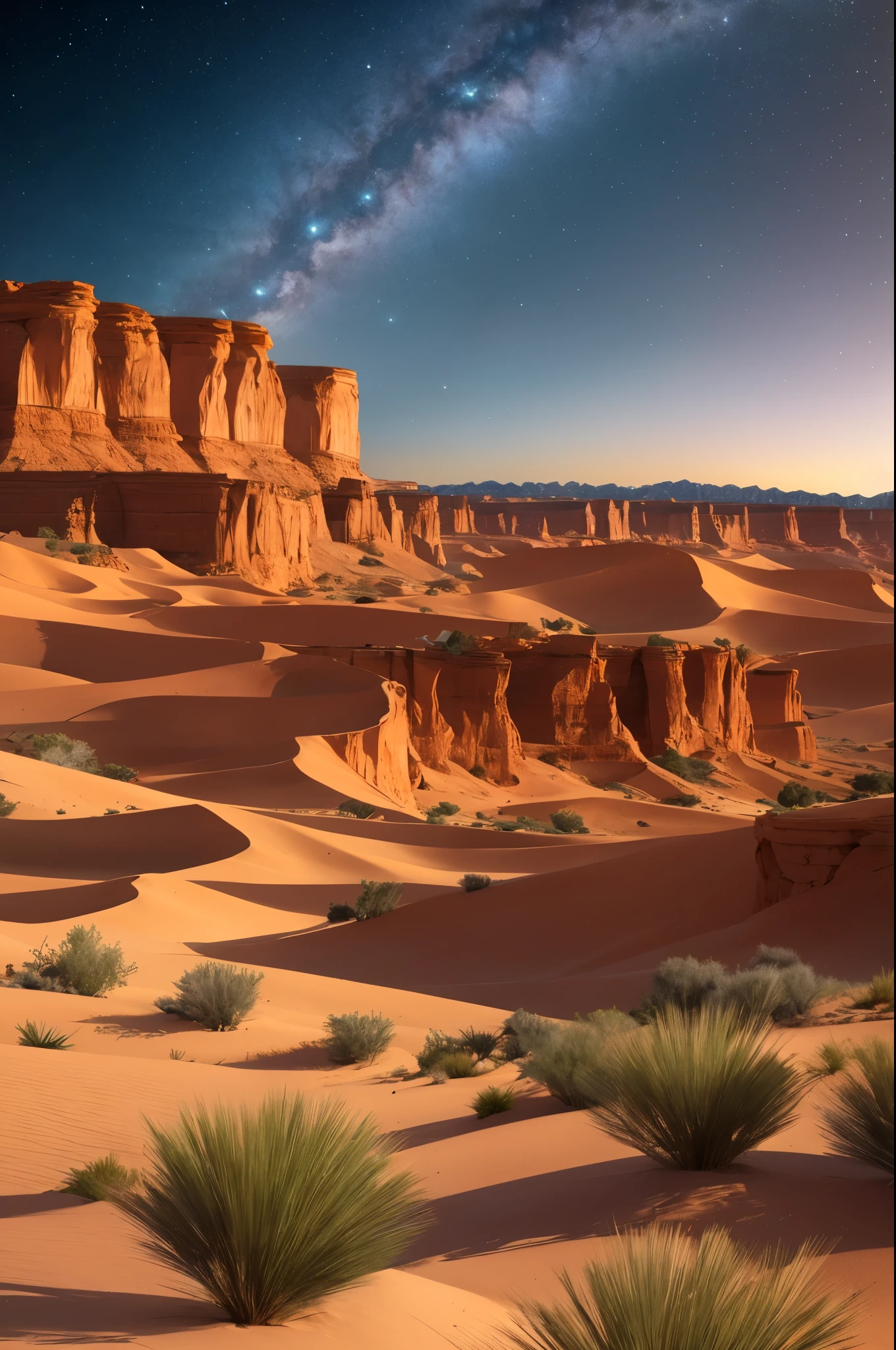 desert canyon at night --auto --s2