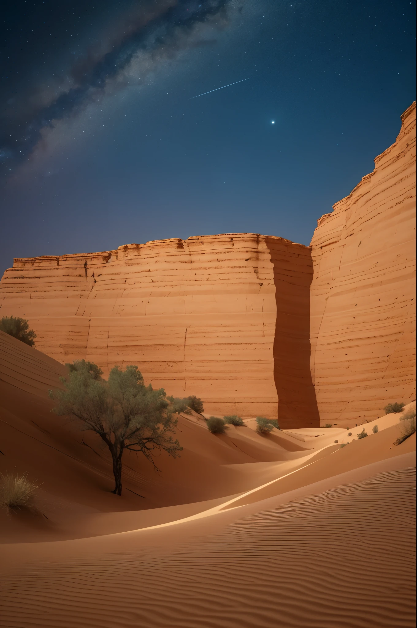 desert canyon at night --auto --s2