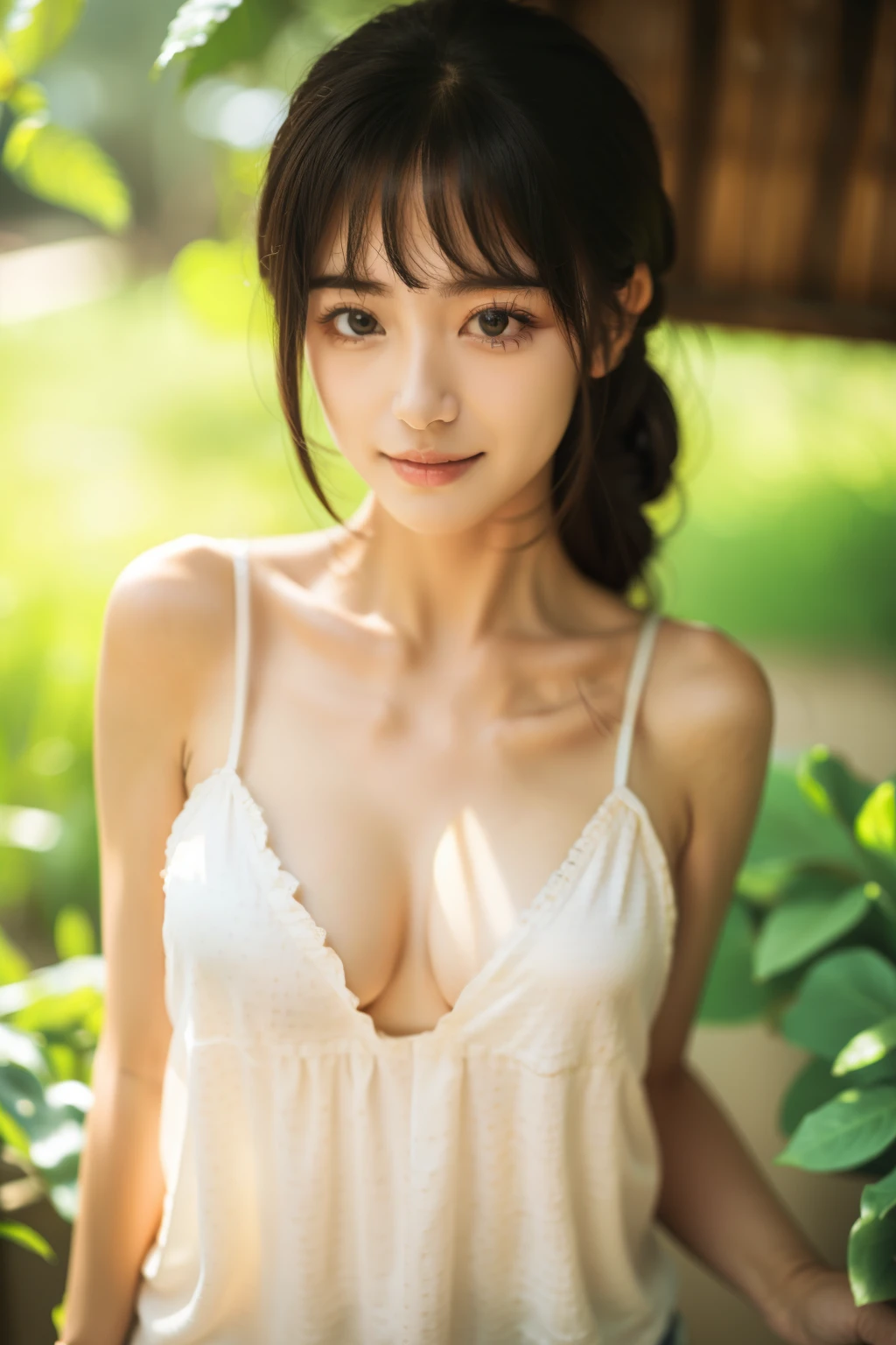 best qualityer,tmasterpiece,1girll,Wear nipple patches,cleavage,natural style,water dripping