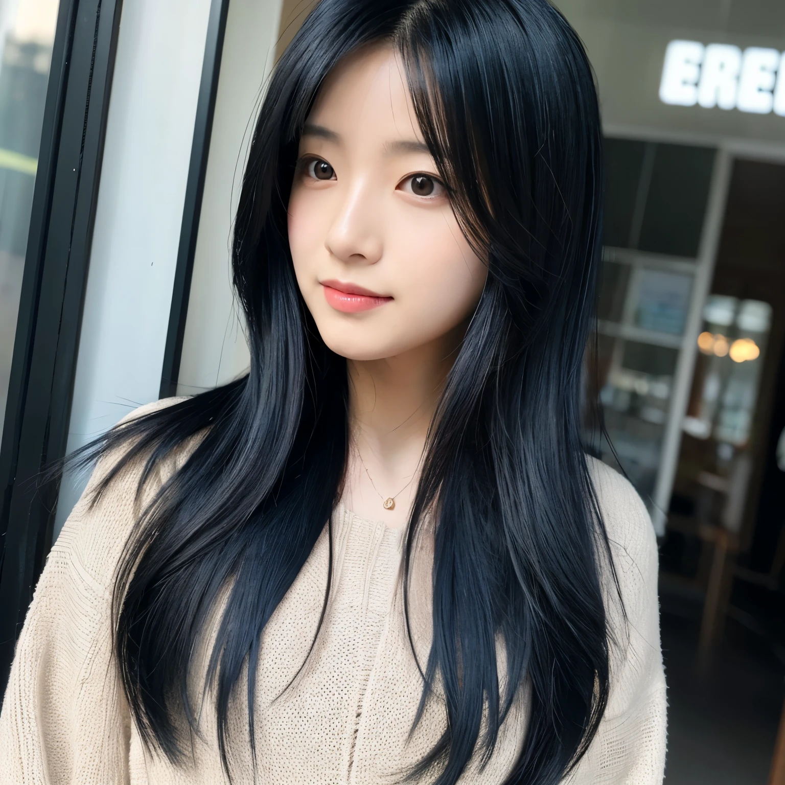 black hair super long