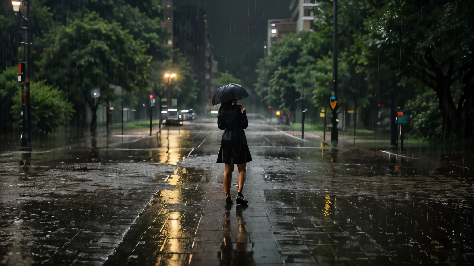 nature,rain,no people,  scenery, (best quality,downpour,heavy rain,plenty of rain),(rainy day, rainy weather), evening