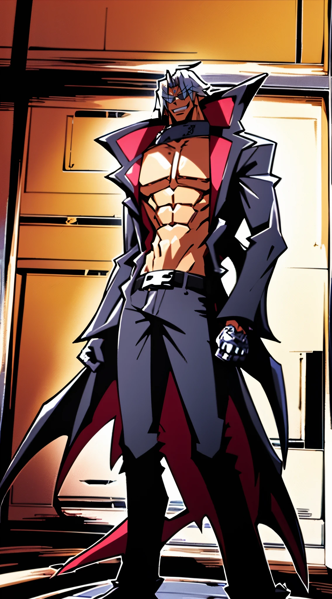 masterpiece, adam blade76, black jacked, long jacked, glasses, pants, belt, muscle, open mouth, smile, desert, sun, tower, full body, feet,refsheet, UHD, retina, masterpiece, ccurate, anatomically correct, textured skin, super detail, high details, high quality, award winning, best quality, highres, pullover,speed lines, stereogram, scanlines, vignetting, anaglyph, Fujicolor, drop shadow, bloom, blending, ray tracing, dithering, reflection light, sparkle, depth of field, motion blur, cinematic lighting, Gothic art, UHD, retina, masterpiece, textured skin, super detail, high details, high quality, award winning, best quality, highres