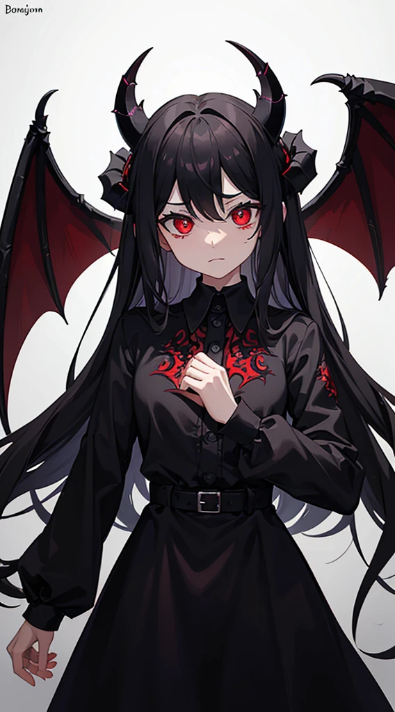 In the shadow of the realm of hell, A terrifying demon appears with a malevolent aura. The eye, fiery piercing crimson, I hold a disturbing gaze that seems to pierce my soul.. horns on the head, symbol of its demonic nature, Increase its impressive presence. With sharp claws and formidable wings, It embodies an otherworldly threat. covered in ominous, dark clothes, It exudes an atmosphere of eerie power. As a mysterious and frightening being, It exists in a realm beyond human understanding., Chilling memories of the power to live beyond the boundaries of human understanding.