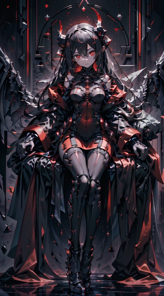 In the shadow of the realm of hell, A terrifying demon appears with a malevolent aura. The eye, fiery piercing crimson, I hold a disturbing gaze that seems to pierce my soul.. horns on the head, symbol of its demonic nature, Increase its impressive presence. With sharp claws and formidable wings, It embodies an otherworldly threat. covered in ominous, dark clothes, It exudes an atmosphere of eerie power. As a mysterious and frightening being, It exists in a realm beyond human understanding., Chilling memories of the power to live beyond the boundaries of human understanding.