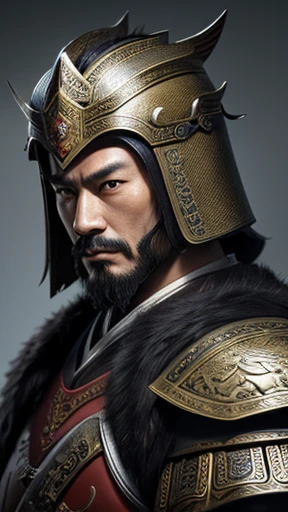 oriental、man in ancient chinese armor、Ancient Chinese man wearing a leather helmet、three kingdom、multiple warlords、highest quality、masterpiece、ultra high resolution、(realistic:1.4)、Game Posters、Clear and beautiful image quality、