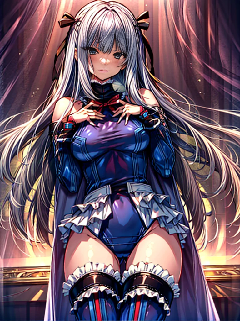 1girl in, ( (digital) ( ), medium breasts, (fril swimsuit, thighs thighs thighs thighs, Detached sleeves)) , Best Quality, marierose,、Hypnorola
Eyes in the sky、1girl in,Emotionless facial expressions,,(Inside the base:1.4),dark aura