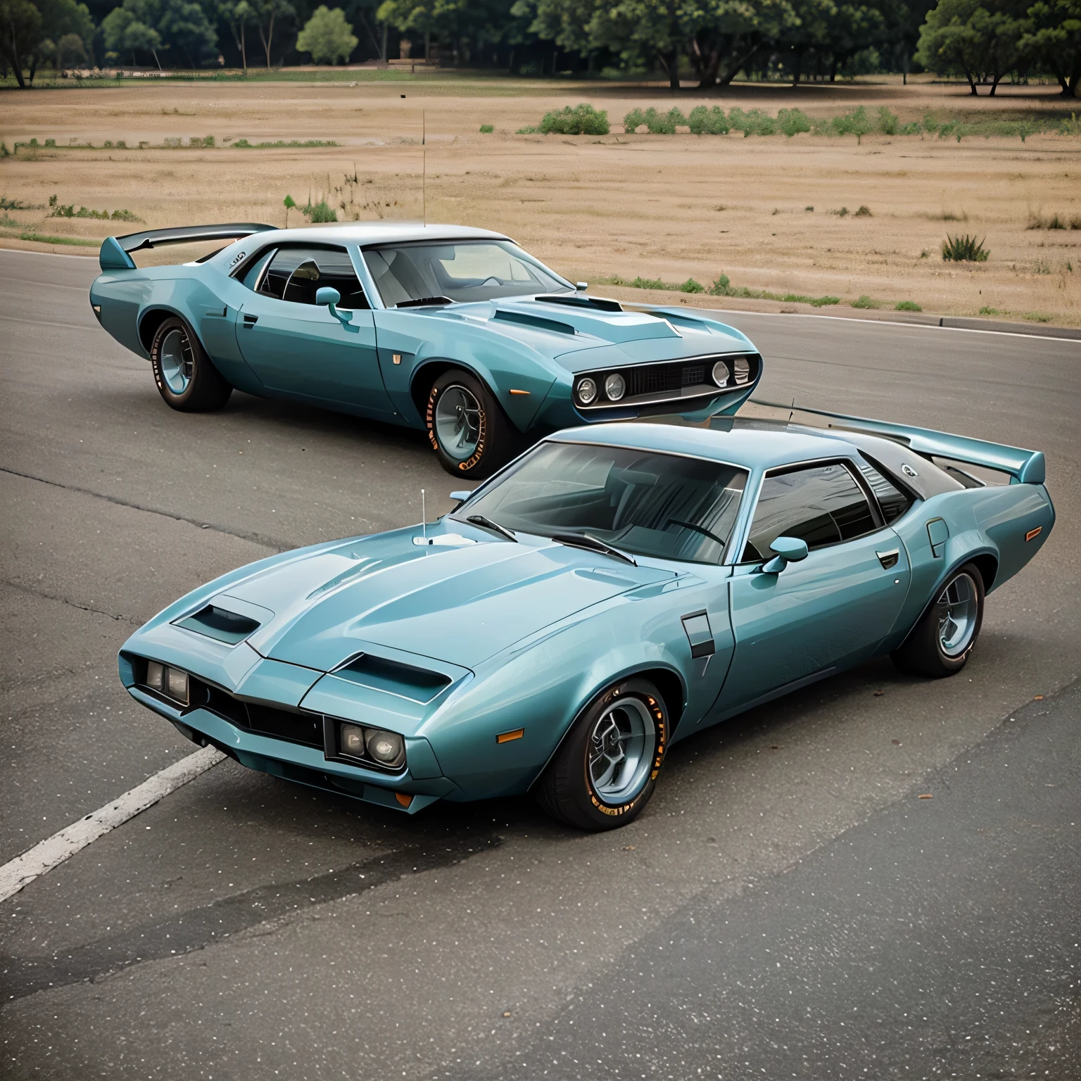 Aerodynamic futuristic concept car, 1970s retro style, dardo amc 1972, cor branco