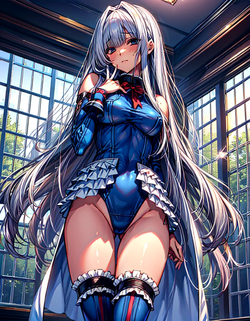 1girl in, ( (digital) ( ), medium breasts, (fril swimsuit, thighs thighs thighs thighs, Detached sleeves)) , Best Quality, marierose,、Hypnorola
Eyes in the sky、1girl in,Emotionless facial expressions,,(Inside the base:1.4),dark aura