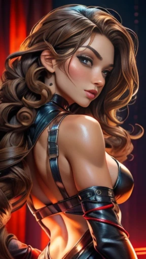 (realistic:1.5), beautiful futanari, (from behind:1.2), mature, age 21, (small penis, erection:1.5), (precum drip:1.3), (testicles:1.0), (cum on penis:1.1), crossed legs, small demure smile, (slim, slender, skinny:0.9), narrow hips, slender thighs, medium breasts, serious, (clothing aside:1.1), highly detailed background, (OverallDetail:1.1), EyeDetail, fFaceDetail, fHandDetail, HairDetail, looking at viewer, sexy, provocative, flushed cheeks, blush, after sex glow, CARTOON_X_MENs_Rogue, ownwaifu, long hair, breasts, brown hair, green eyes, lipstick, makeup, lips, white hair, two-tone hair, headband, wavy hair, breasts, messy hair, curly hair, big hair, yellow bodysuit, jacket, gloves, belt, yellow gloves, green bodysuit, bodysuit, multicolored bodysuit, superhero, skin tight, multicolored clothes,