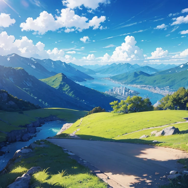 landscape、blue sky