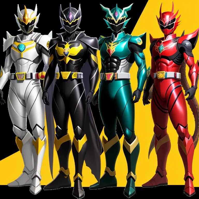 Dragon motif、Super Sentai、5people's men、1people's women - SeaArt AI