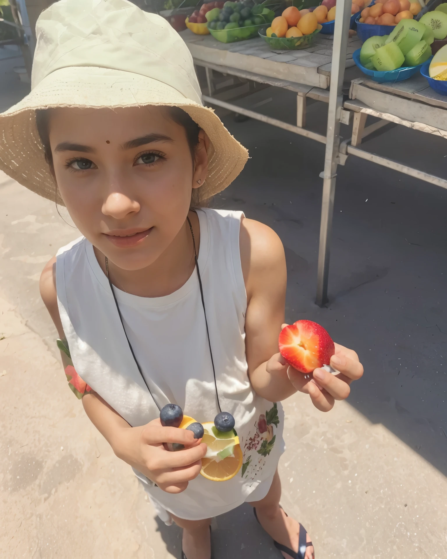 Dia ensolarado com frutas