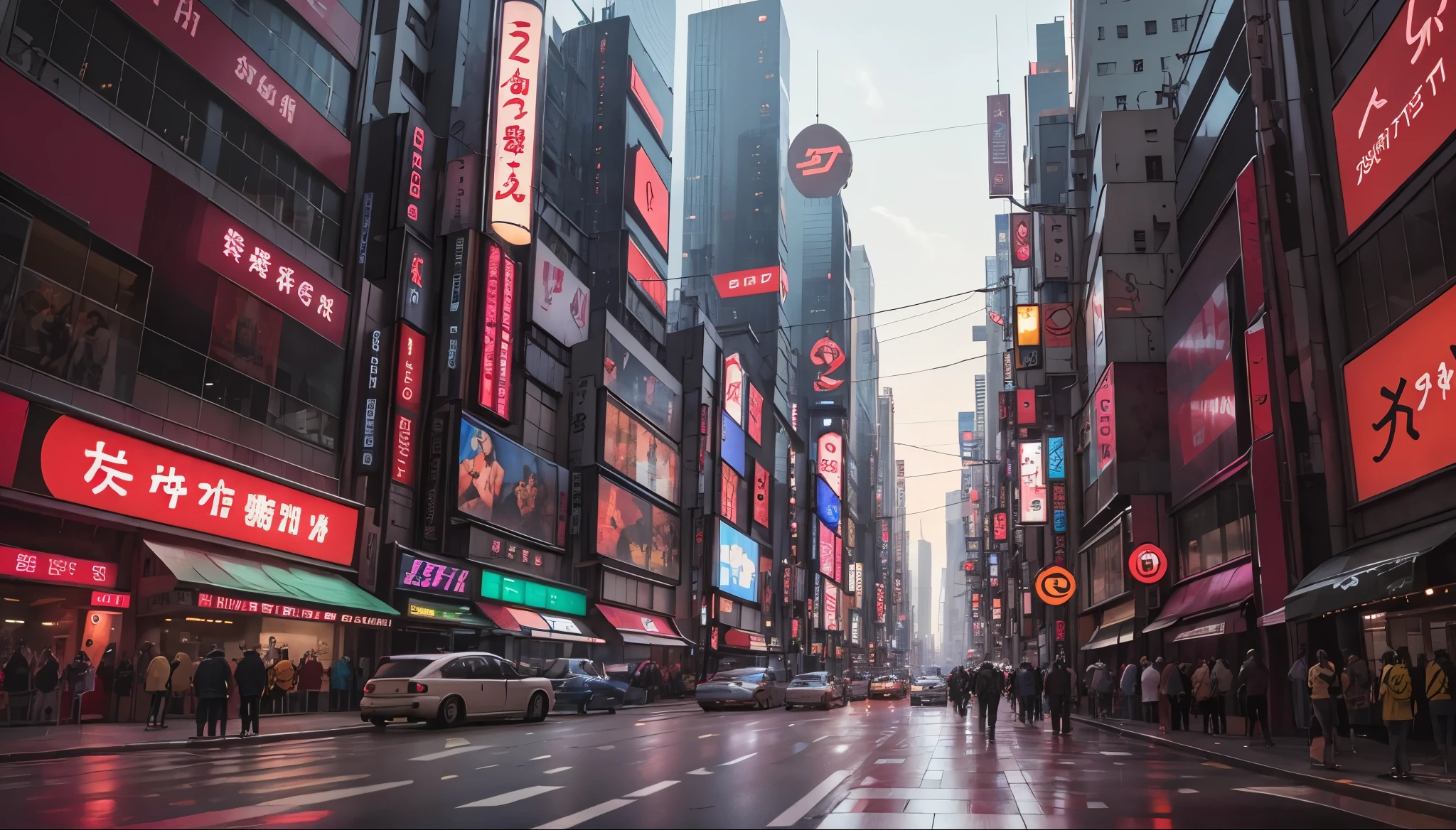 Make a hyperrealistic and ultra detailed image of Tokyo as if it were in Cyberpunk 2077  --auto --s2