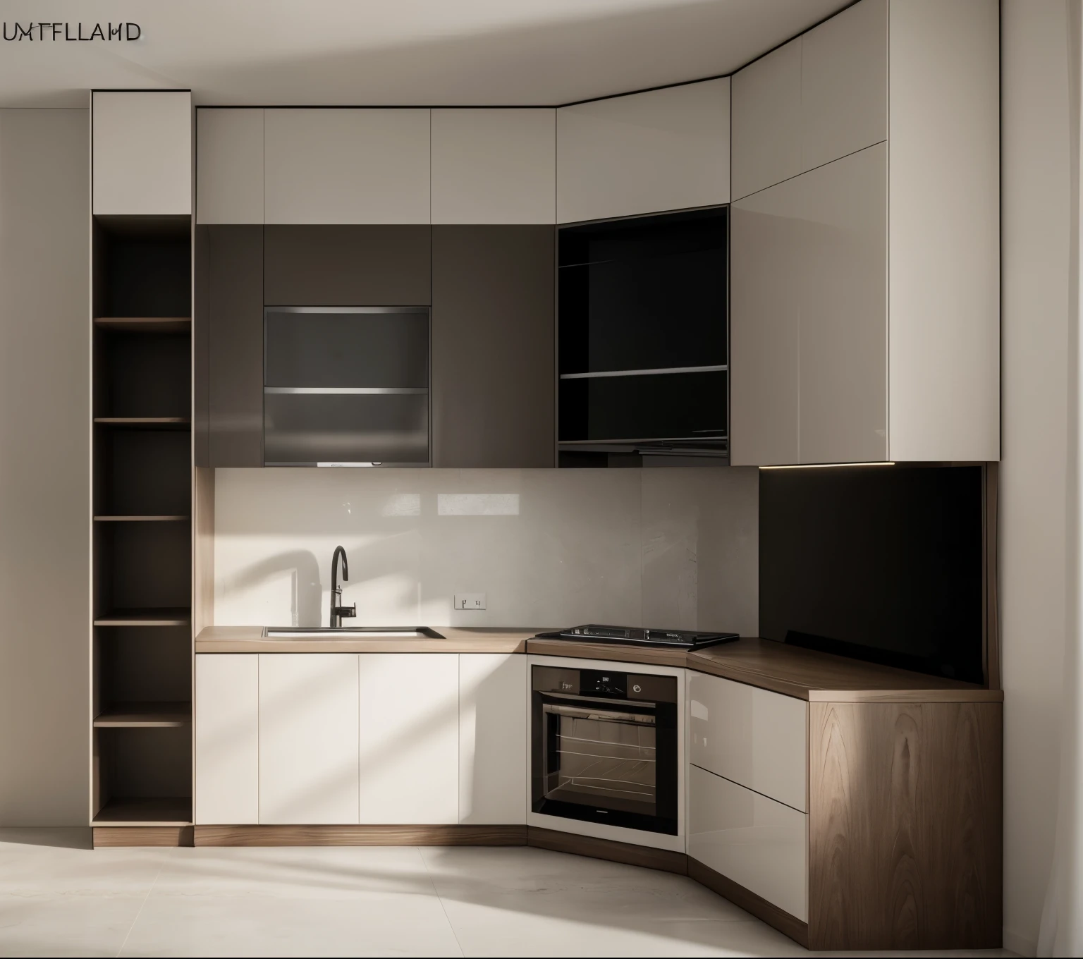 RAW photo, Masterpiece, high quality, best quality, authentic, super detailed, glossy furniture), 1 side bed, 1 fur carpet, shelf tv, glossy floor, 1 solid wood door:1.4,((laminated plaster,))), sunset light)), archdaily architecture, (high detail: 1.2), 8k uhd, dslr, soft light, high quality, film grain, Fujifilm XT3, High-end, hight dynamic light, hight contrast, glossy floor:1.2, funiture made by walnut:1.3, MORDEN ROOM