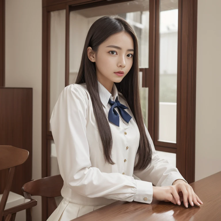seed no.2787047450,(top-quality、8K、32K、masterpiece)prety woman、in school uniform、schools