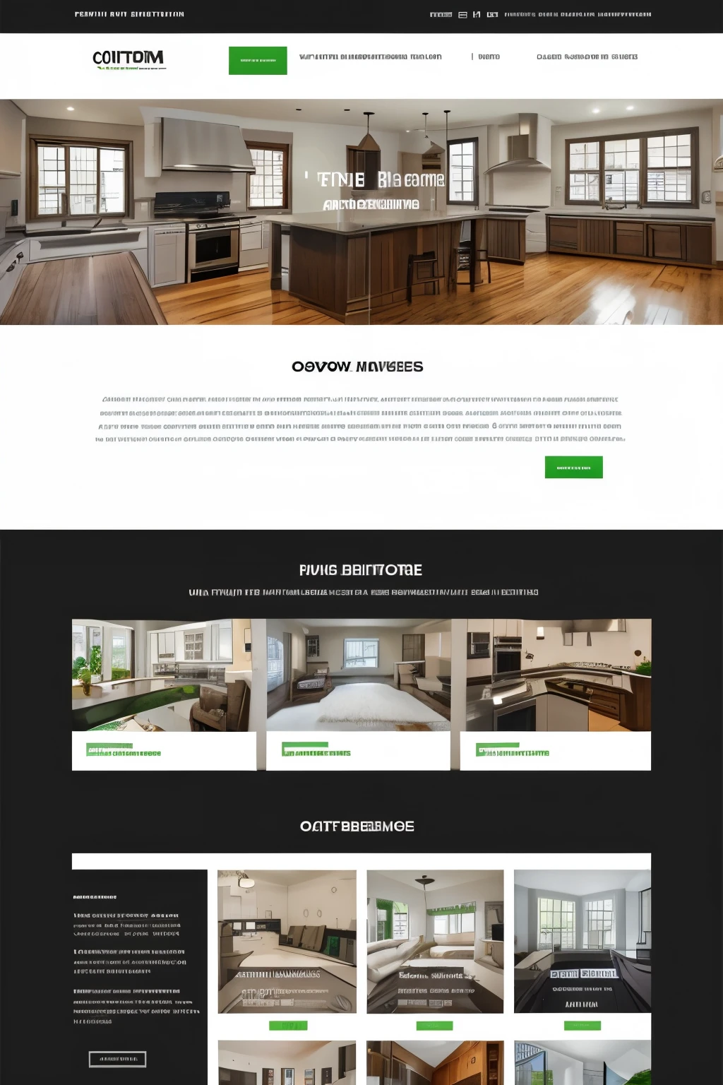 give me a home renovation website landing page