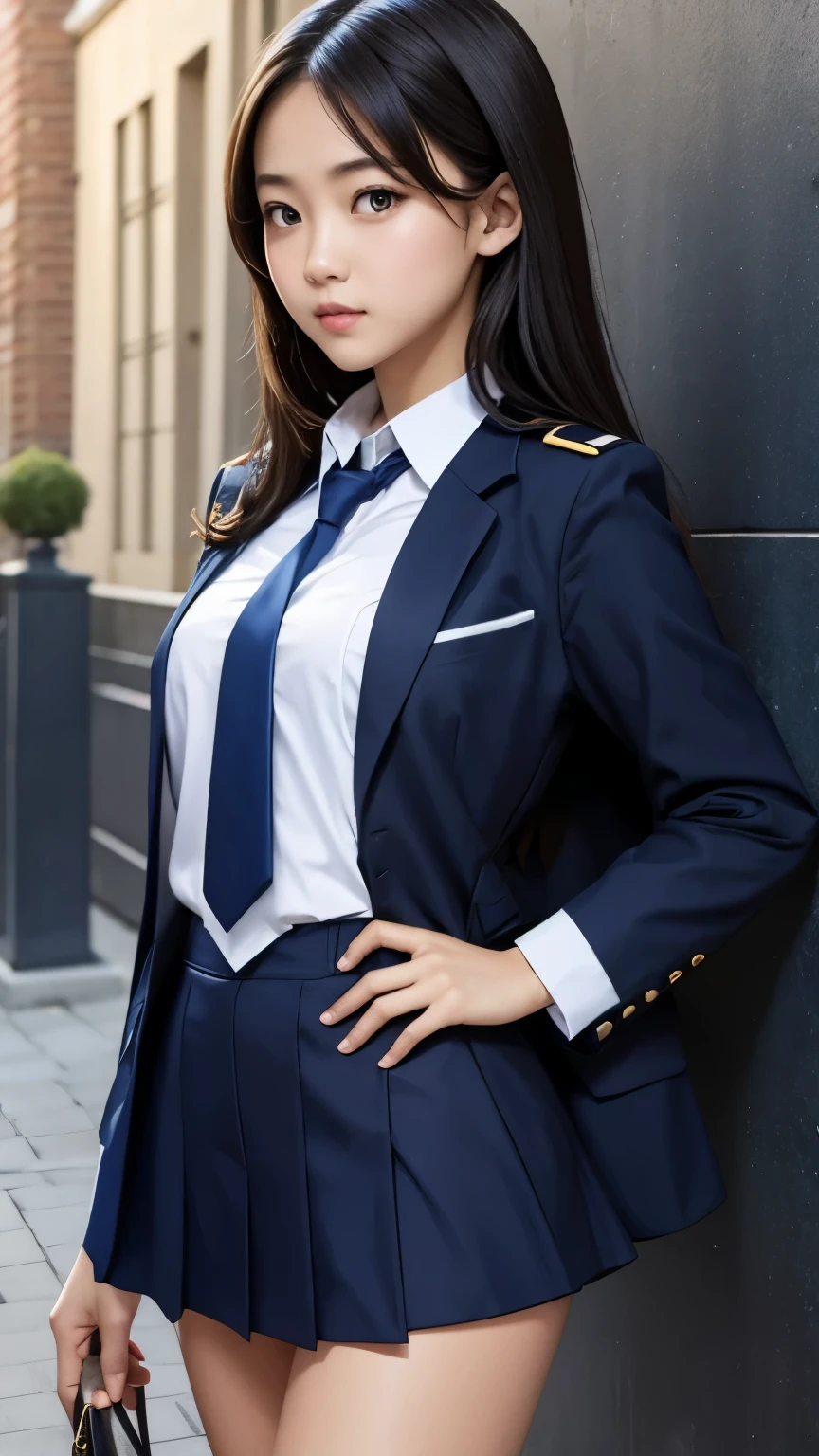 beautiful girl uniform