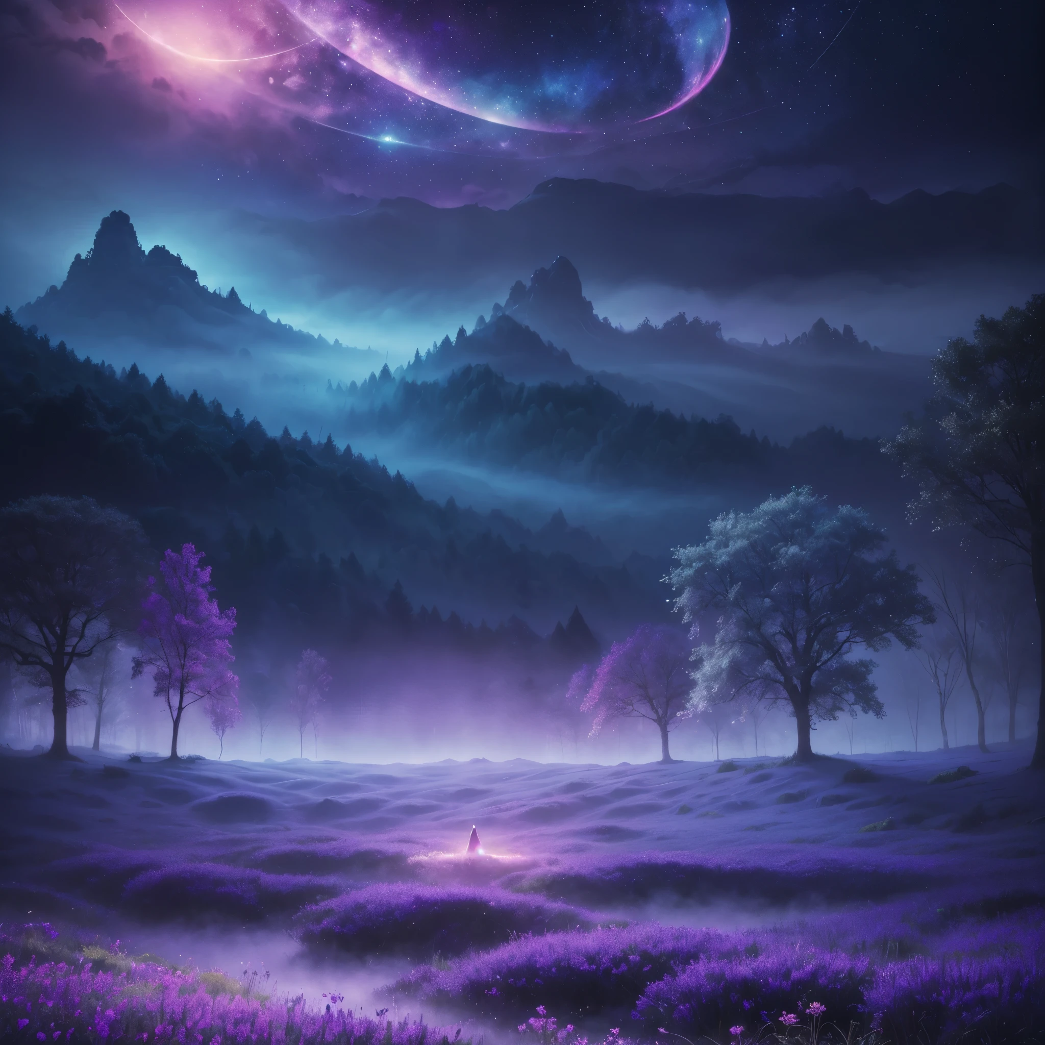 (best quality,4k,8k,highres,masterpiece:1.2),ultra-detailed,(realistic,photorealistic,photo-realistic:1.37),dreamscape,vibrant indigo hues,violet hues,intermingling,colorful celestial backdrop,lucid dreams,ethereal atmosphere,tranquil,serene,magical,mesmerizing canvas,soothing,pastel colors,harmonious composition,dream-like ambiance,otherworldly,hazy,misty,atmospheric,mystical,serene,soft focus,colorful dreams,peaceful,vivid colors,sublime,colorful,blurred background,dreamy light,calming beauty,luminous,heavenly,illuminating,ethereal lighting,