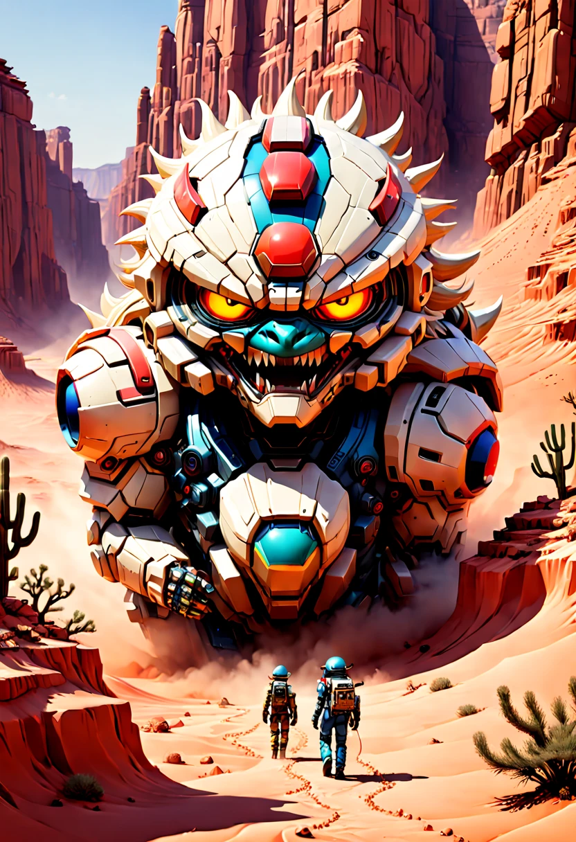 Desert Canyon, octane render, intricate, (best quality, masterpiece, Representative work, official art, Professional, unity 8k wallpaper), (by Katsuhiro Otomo:1.2)