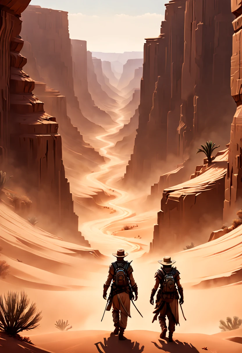 movie poster of Desert Canyon, enhance, intricate, (best quality, masterpiece, Representative work, official art, Professional, unity 8k wallpaper:1.3)