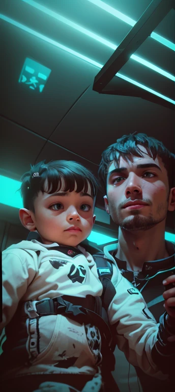 (cyberpunk,scenery,portrait) handsome boy face, (ultra-realistic,high-res:1.2), cybernetic implants, neon lights, futuristic cityscape, holographic displays, urban decay, technologically advanced, dystopian atmosphere, stylish fashion, augmented reality, dramatic lighting, intense gaze.