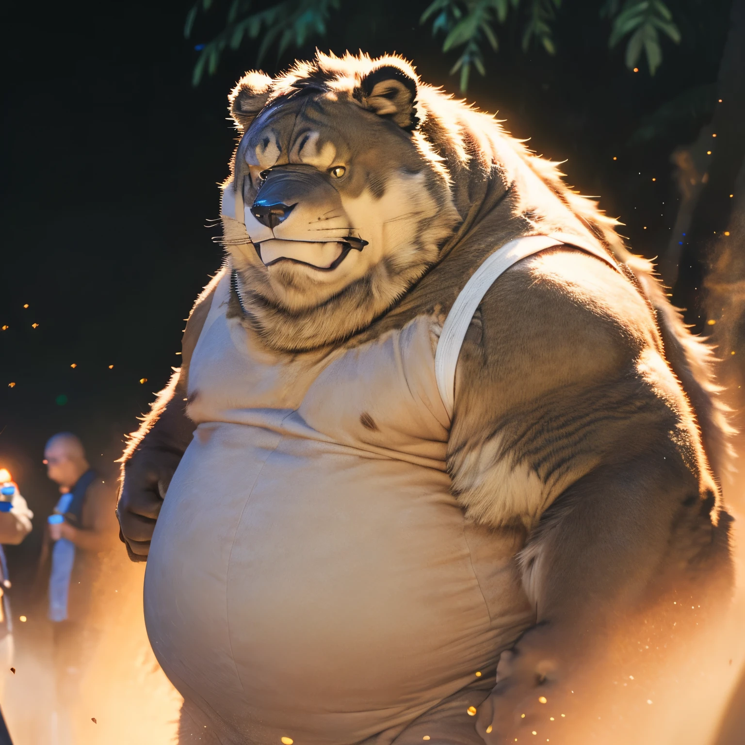 (best quality,4k,8k,highres,masterpiece:1.2),realistic, furry, strong, exposed, fat, chubby, man