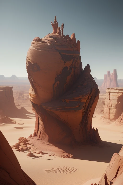 science fiction, Desert Canyon, octane render, intricate, (best quality, masterpiece, Representative work, official art, Professional, unity 8k wallpaper)