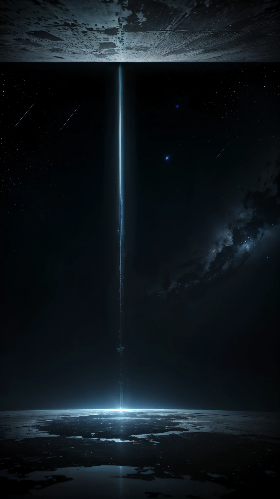 cold emptiness, reflecting the long-term fate of cosmic evolution. ultra high graphics, high quality, 4k resolution, 8k resolution, best quality.
