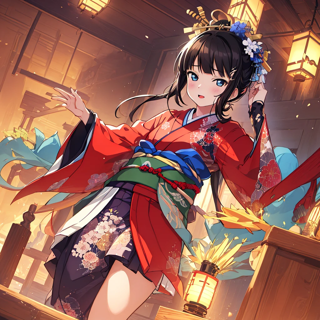 {Best Quality}, {very aesthetic}, {Ultra-detailed}, {Best Illustration}, japanese kimono, 黒髪