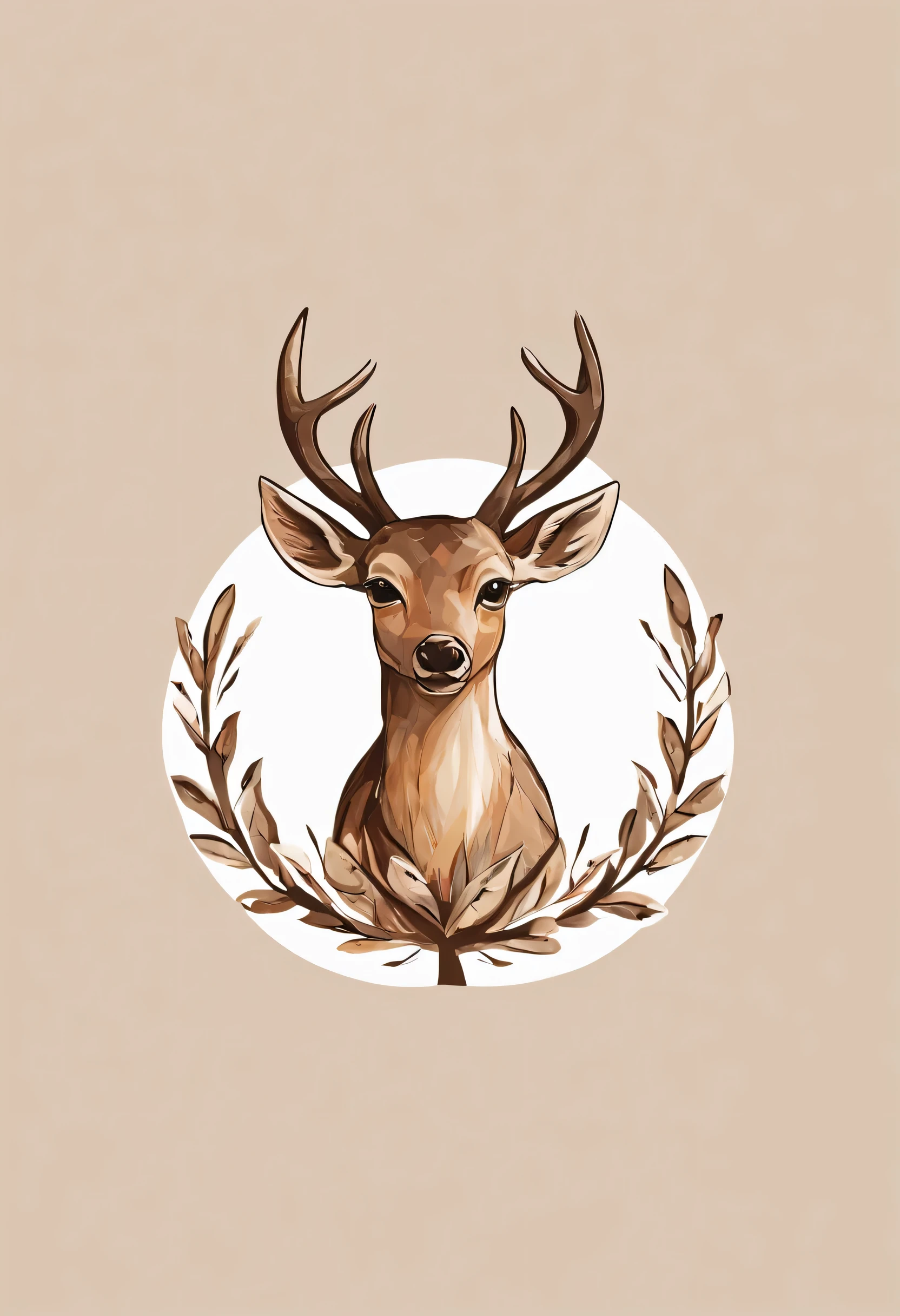 Company logo for a care center with a deer as a logo. The company is called Bambino Events