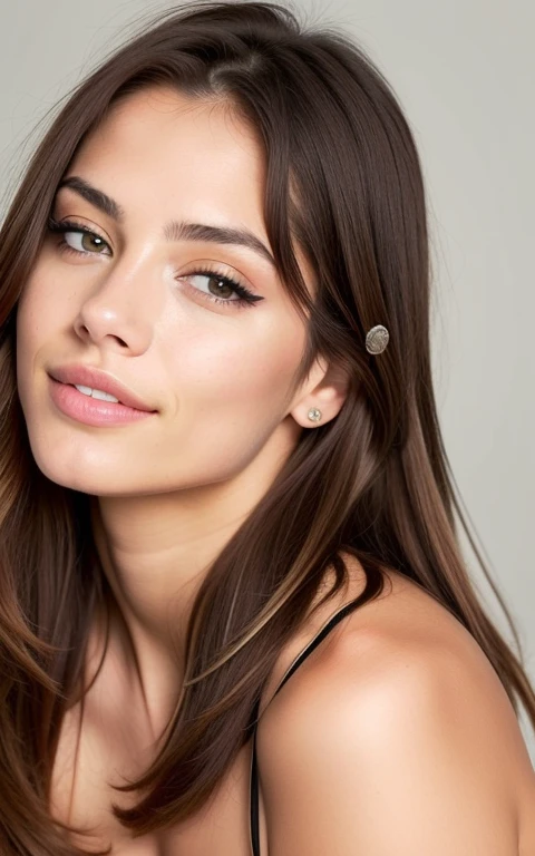 linda hermosa morena del modelaje, cuerpo completo, 32 years old, cara coqueta, mirada seductora, Brown eyes, high resolution, calidad de detalles, realista, skin realista, sonrisa hermosa, feliz, happy expression, boca cerrada, Hermoso lips, detalles intrincados, poca profundidad de campo, muy detallado, alto presupuesto, epic hollywood movie, gorgeous, Obra maestra, premiado, profesional, muy detallado, textura de piel detallada, (rubor: 0.5), (piel de gallina: 0.5). (the most Hermoso woman in the world) (By the chestnut) (pelo corto y rizado, Cabello salvaje, corte elegante) cara delgada, nariz fina, Hermoso, very Hermoso, perfecto face, Esbelto body (Esbelto), (By the chestnut) (Brown eyes ) (piel blanca) Cuerpo hermoso, cara occidental, ojos depredadores, labios rosados, muslos gruesos. cuerpo completo, belleza occidental, nariz fina, Hermoso, perfecto, ((mejor calidad)), ((ultra-resolution)), ((Fotorrealista: 1.4)), (detalles intrincados), perfecto face, constituir: 1.5 , cara clara, detalles faciales. vista frontal ((uniforme, tactical suit, disfraz de agente, ESPIAR))