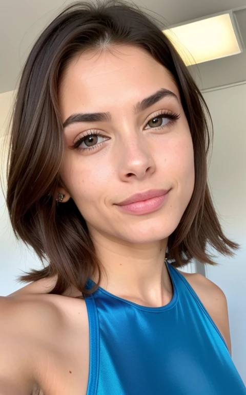 linda hermosa morena del modelaje, cuerpo completo, 32 years old, cara coqueta, mirada seductora, Brown eyes, high resolution, calidad de detalles, realista, skin realista, sonrisa hermosa, feliz, happy expression, boca cerrada, Hermoso lips, detalles intrincados, poca profundidad de campo, muy detallado, alto presupuesto, epic hollywood movie, gorgeous, Obra maestra, premiado, profesional, muy detallado, textura de piel detallada, (rubor: 0.5), (piel de gallina: 0.5). (the most Hermoso woman in the world) (By the chestnut) (pelo corto y rizado, Cabello salvaje, corte elegante) cara delgada, nariz fina, Hermoso, very Hermoso, perfecto face, Esbelto body (Esbelto), (By the chestnut) (Brown eyes ) (piel blanca) Cuerpo hermoso, cara occidental, ojos depredadores, labios rosados, muslos gruesos. cuerpo completo, belleza occidental, nariz fina, Hermoso, perfecto, ((mejor calidad)), ((ultra-resolution)), ((Fotorrealista: 1.4)), (detalles intrincados), perfecto face, constituir: 1.5 , cara clara, detalles faciales. vista frontal ((uniforme, tactical suit, disfraz de agente, ESPIAR))