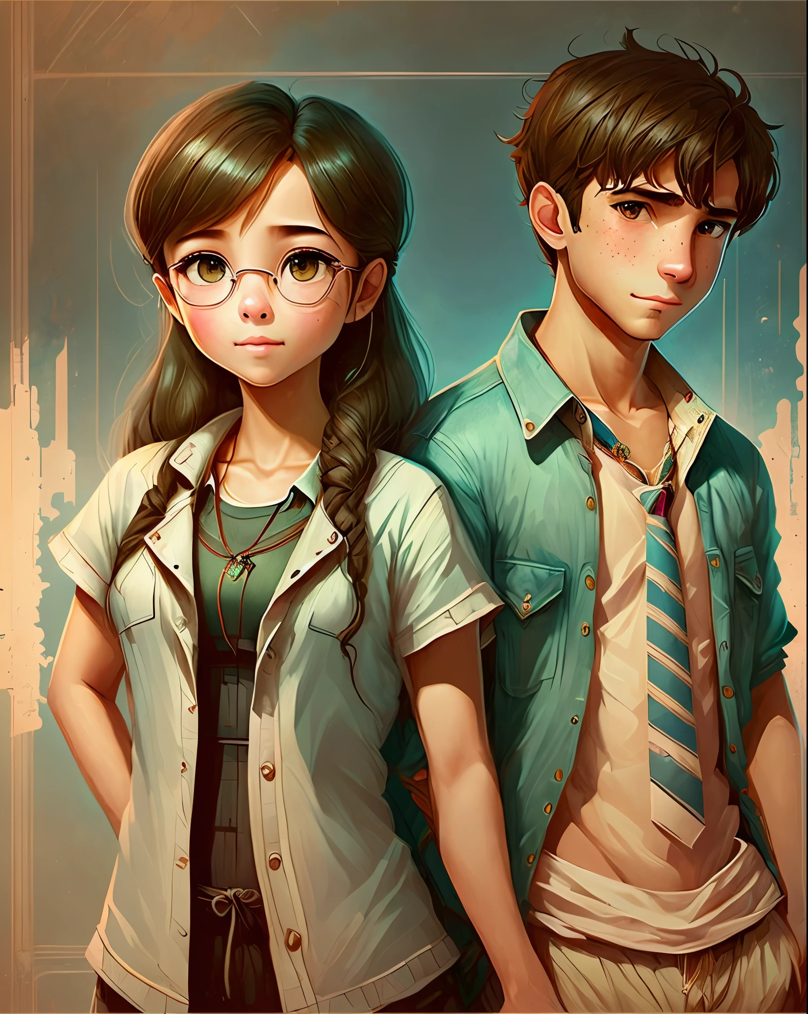 Create an image entitled "Love with Pain" as a Disney Pixar poster. It should show a dark brown, shoulder-length haired girl who is 16 years old, with thin almond colored eyes, a royal blue hoodie and baby blue background, leaning against a brick wall with crutches, 3D Animation