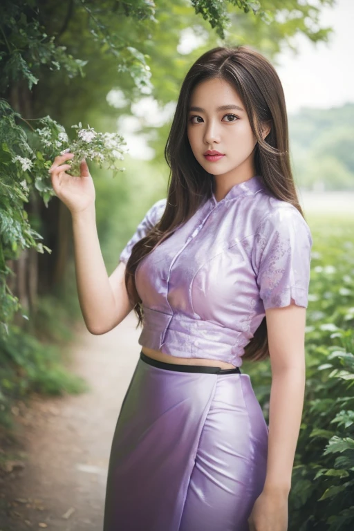 (best quality,4k,8k,highres,masterpiece:1.2),ultra-detailed,(realistic,photorealistic,photo-realistic:1.37), beautiful girl 24 years old, beautiful detailed eyes,beautiful detailed lips,extremely detailed eyes and face,longeyelashes,1girl,illustration,soft lighting,vibrant colors,bokeh,romantic,dreamlike,ethereal vibe,Full Body Professional Photo, (Photo 4K:1.1) (Sharp Focus:1.3), High Detail, Woman in colorful garden, Pretty Buttocks, long Hair, Instagram Pattern Pose, confident, slim girl, big tits:1.2, perfect anatomy, perfect symmetry:1.2, Realistic, realistic face:1.2, perfect face, content, confident, very detailed, and dramatic, cinematic lighting, Lighting scene, soft lights
graceful movement, full body photography, (((masterpiece :1.5))), photoreal, (((beautiful eyes:1.5)))