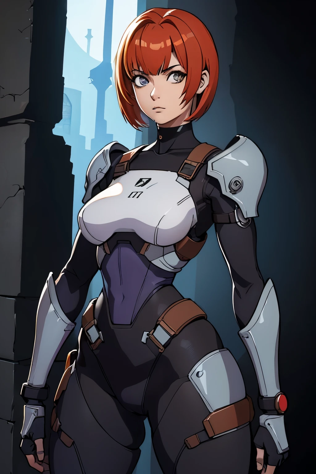 sfw 1 ****** de peito gigante、only，corpo inteiroesbian，standing，((personagem Regina do jogo Dino Crisis))，prehistory，Design de fantasia sci-fi，design de conceito de personagem，rosto e olhos bonitos，obra-prima，melhor qualidade，best resolution，high-definition detail