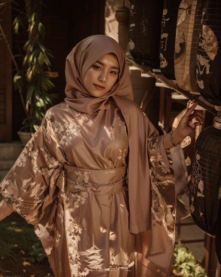 (masterpiece),(very detailed),a half body of a Korean woman wearing a hijab and a black and pink shirt, beautiful aesthetic face, her skin is light brown, mosque background, girl cute-fine-face, attractive female face!!!, with accurate face, attractive beautiful face, beautiful delicate face, very pretty face, with cute - fine - face, hijab, attractive girl, cute - fine - face, cute-fine-face