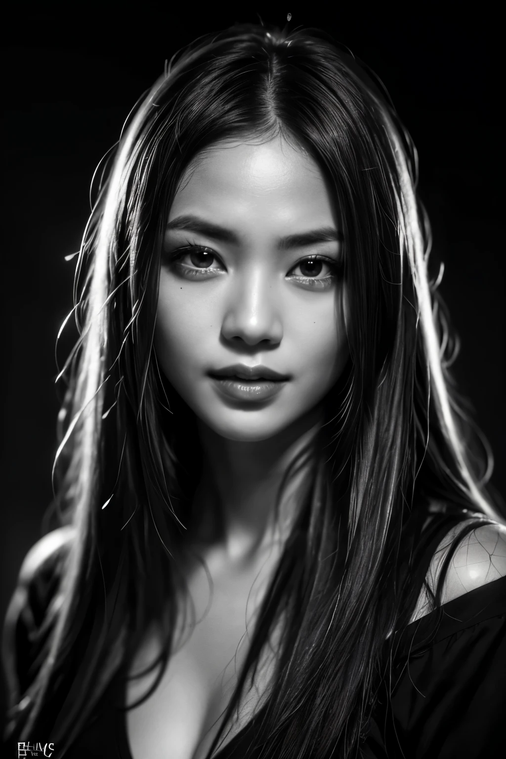 highest quality, epic realistic, ((in the pitch black darkness :1.4)), ((portrait:1.5)),(background: dark ) high contrast ,glorious picture, lowest lux, lighting face, she's comfortable, wearing nothing, , looks incredible, (8k, Raw photo, Highest quality),(epic realistic:1.5), a woman, face,(detailed eyes:0.8),(looking at the camera:1.4), (Highest quality), ( high contrast, deep shadows),Intricate details,cinematic,((skin:1.4)), (long dark hair:1.3), long hair, messy ,(Hdr:1.5),Detailed, colors, Superior quality, Masterpiece, Raw Photo (20-year-old, looking at viewer), beautiful, (wearing plain yellow shirt,), perfect, natural, perfect composition, portrait, perfect face, smiling expression, Captivating eyes, Bright details, Tight lips, (High Skin Detail),, (blue tint: 0.6), (sale: 0.8), (bloody: 0.7), Key lighting , (backlight: 0.5), Medium depth of field, Canon 5d, 50mm lens, f/4 apertures, (Ultra-detailed, Complex detail), sharp focus, soft colors, 8k, Absurd, 80mm, dark background, photography, smiling, pinay, filipina, medium boobs,