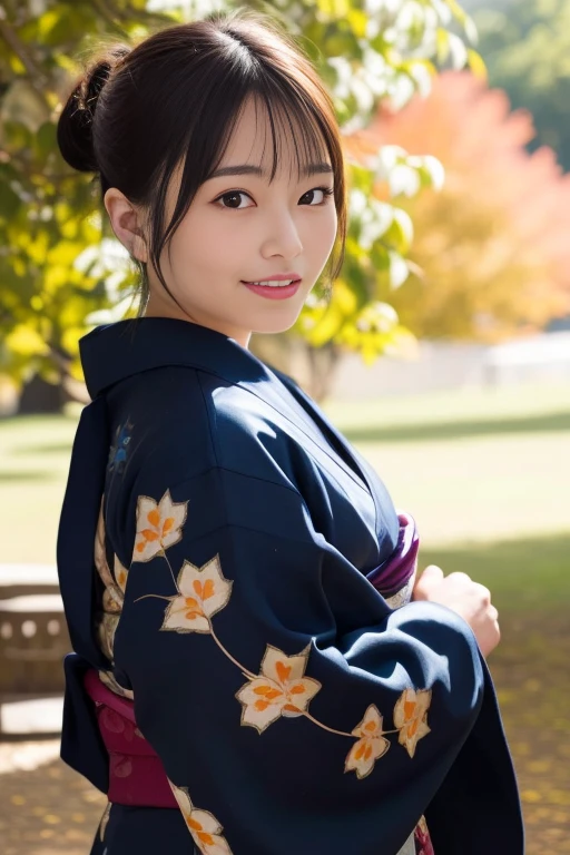 a close up of a woman in kimono posing for a picture, in kimono, in kimono, traditional japanese, wearing a haori, 🍁 cute, japanese model, wearing a kimono, wearing a kimono, Wearing a royal kimono, japanese kimono, japanese woman, kimono, shinsui ito, Chiho, elegant japanese woman, classy yukata clothing, traditional beauty,13 years old