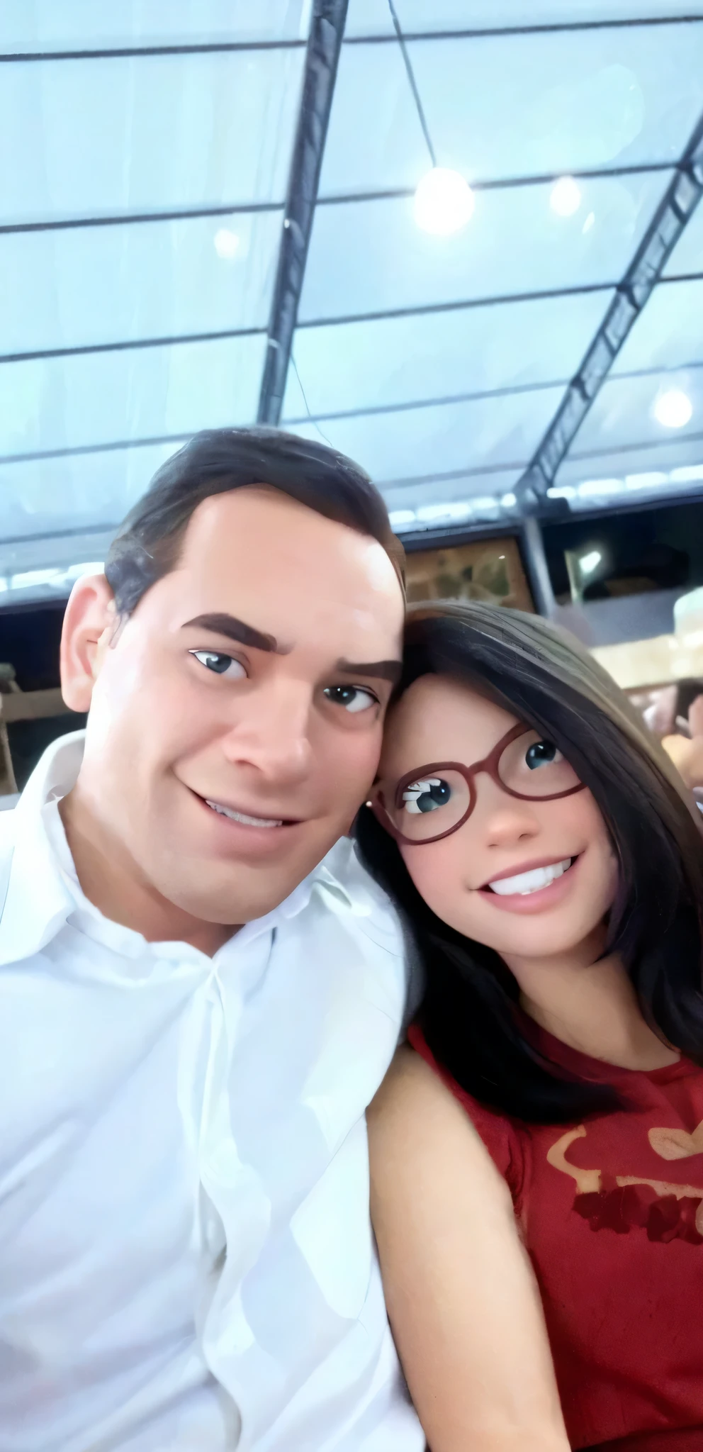 Homem e mulher estilo Disney Pixar, maior qualidade, melhor qualidade