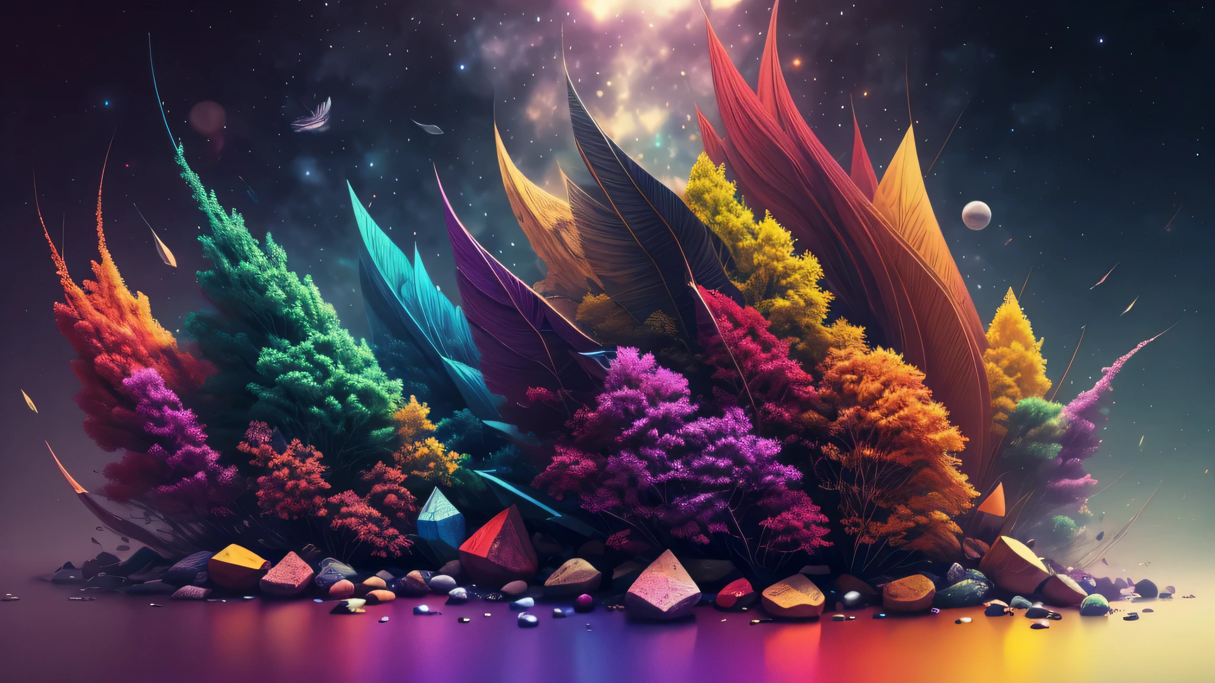 universe, colorful, atmospheric colours, realistic, high quality, sharp focus, high details,