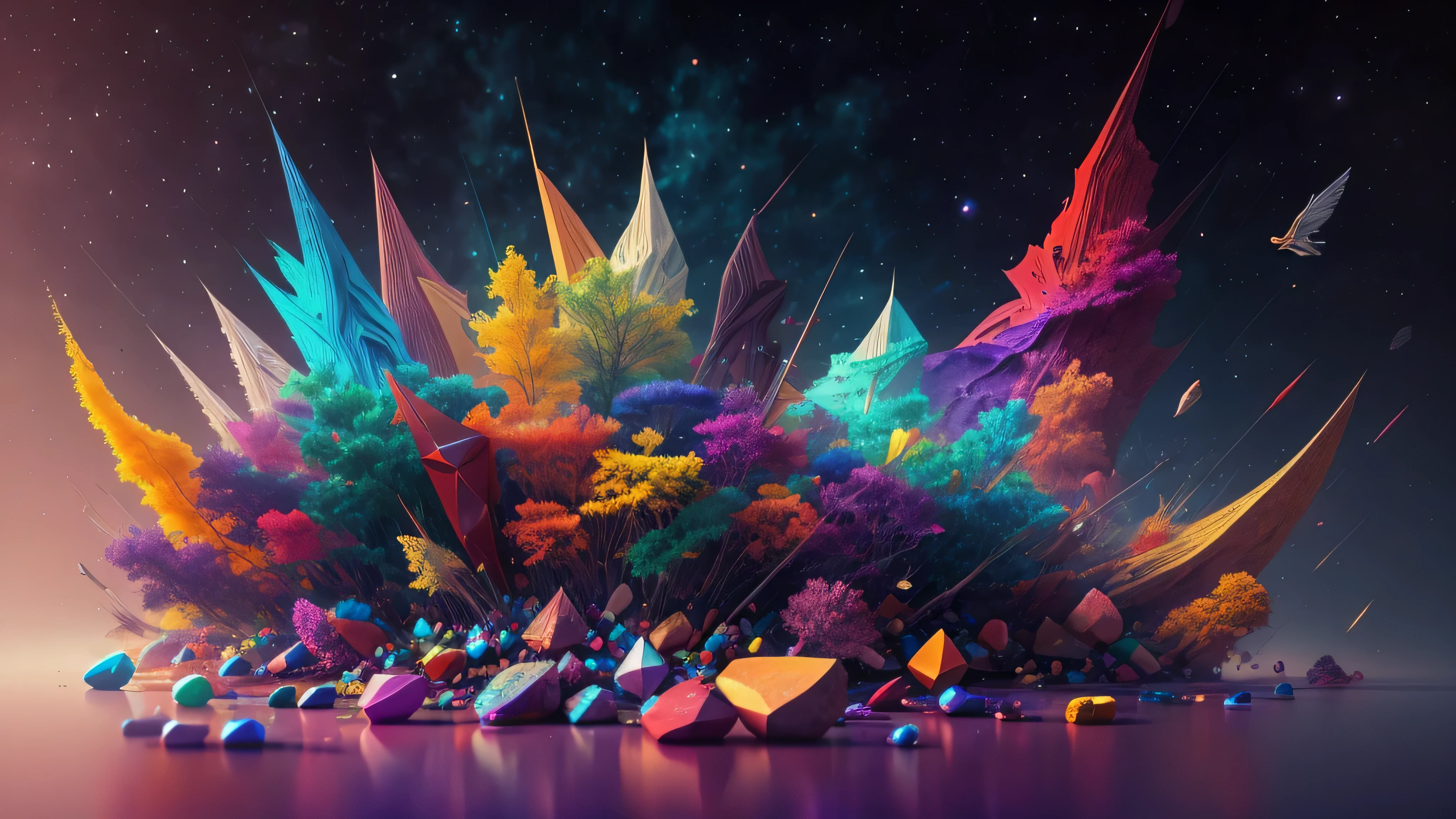 universe, colorful, atmospheric colours, realistic, high quality, sharp focus, high details,