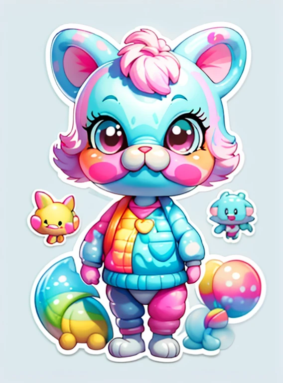 a cartoon dinosaur with glasses, super cute funky dinosaur, cute detailed digital art, portrait of a lisa frank, cute digital art, cartoon artstyle, cartoon art style, colorfull illustration, advanced digital chibi art, cartoon style illustration, adorable digital painting, cute art style, lisa frank style, cute cartoon character