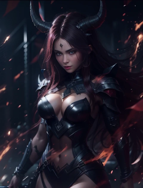 (One Knight Girl)、top-quality、​masterpiece、超A high resolution、(Photorealsitic:1.4)、Raw photo、女の子1人、Fight mutants、（Wear the Dark Knight's Armor）、glowy skin、(((Dark Fantasy)))、With a beautiful sword and shield、（Silver Metal Bodysuit）、(Kobold、ogre、Fierce battle with orcs),（Fight fiercely against aliens）、Fight fiercely、(Background of decaying dungeon ruins)、（Knight's helmet）、(Fighting Demonic Beasts)、(Small LED)、((super realistic details))、portlate、(Strong giant demon beast background),globalillumination、Shadow、octan render、8K、ultrasharp、Colossal tits、Raw skin is exposed in cleavage、metals、Details of complex ornaments、Japan details、highly intricate detail、Realistic light、(Mystical expression),CGSoation Trends、Red Eyes、radiant eyes、Facing the camera、neon details、(Mechanical limbs)、(blood vessels connected to tubes)、()、Gundam、Small LED、Toostock、（）、（Attack of the Monster Beasts）、（Wounded in a deadly battle）、