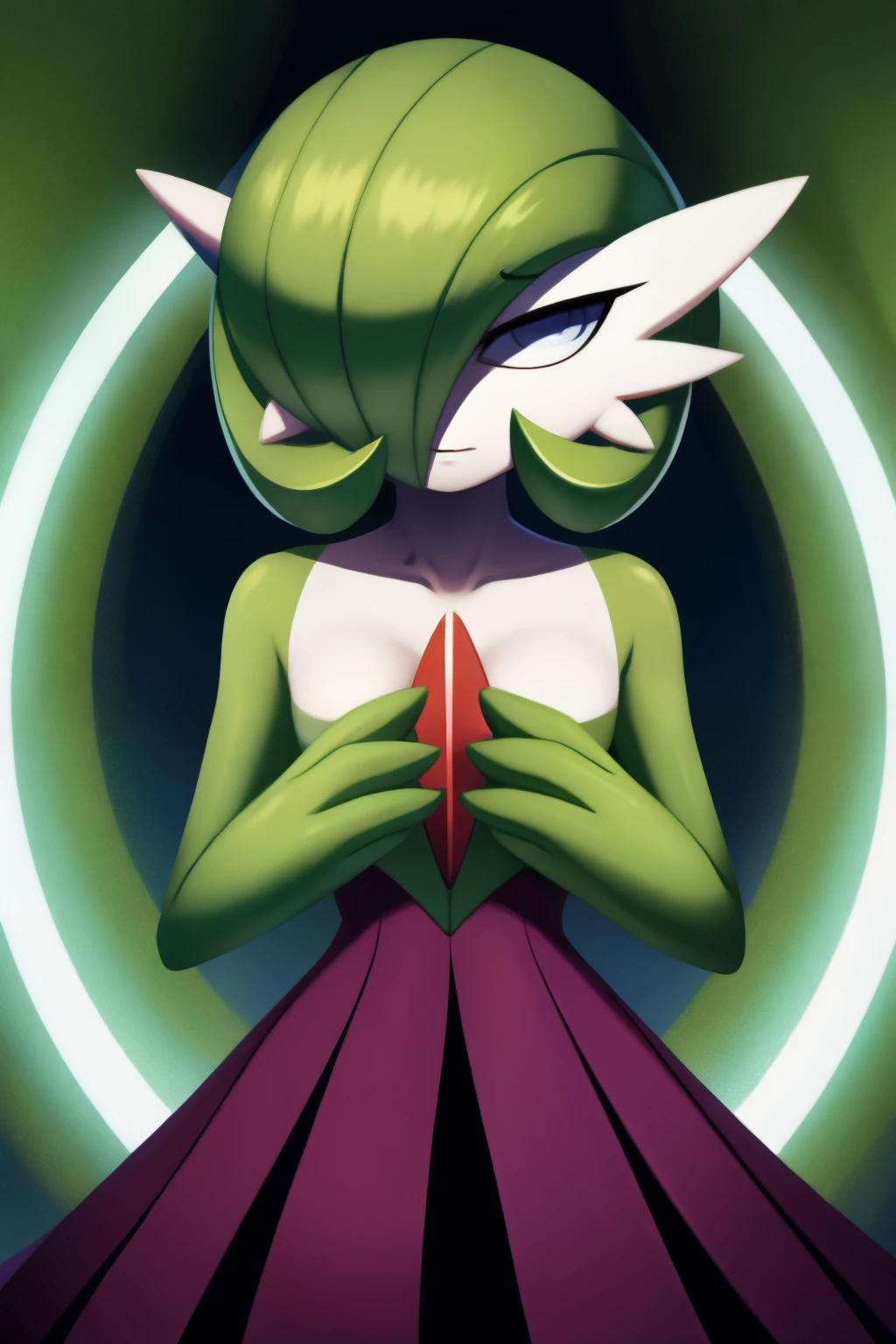 Gardevoir, empty eyes, spiral eyes, enchanted, entraced, hypnotized