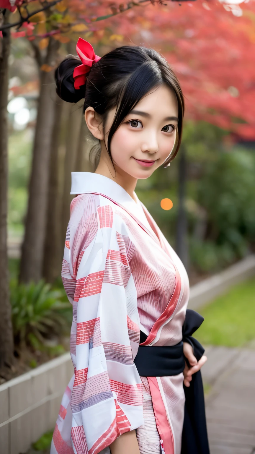hikari, detailed face, best quality, photorealistic, photography, masterpiece, 8K, HDR, RAW photo, absurdres:1.2, film grain, high res,(skin dentation), (professional lighting, bokeh, lens flare), (vibrant color:1.2), gorgeous, bloom,(light particles, lens flare, glowing particles:0.6), 1girl, solo, looking at viewer, depth of field, closed mouth, sitting on beach, kimono