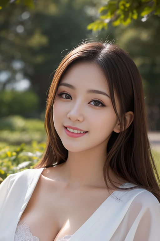 muste piece, highest quality, super detailed, finely, High resolution, 8k wallpaper, perfect dynamic composition, detailed and beautiful eyes,kimono,long hair, big breasts, natural color lip, random sexy poses,smile,shrine、looking at camera、20 year old girl、