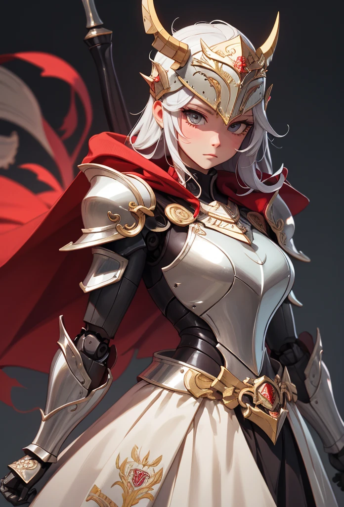 (Detailed illustrations,Very detailed and detailed drawing,Delicate lines with slow and rapid,Realistic texture expression),[Color tressed main line],(Fantasy World Battlefield Background [Burning castle]),((ROBOT GIRL) (red knight [[corinthian helmet]streamline][muscular])[WEAPON MACHINE[Princess Knight][[METALFACE]]]),[red dragon armor[scale]][[luxurious embroidered cloak]],[red dragon pattern],[use a sword as a weapon],[[Mobile Weapon Gigant Size][Science Fiction Mechanical]],((gorgeous shiny armor)),(Intricate and beautiful decoration [Dense detail]),[transparency],(Precisely drawn face)[完璧な目のdetailed(Iris beautifully drawn in every detail)[eyes like jewels]],[long and beautiful eyelashes],[Meticulously drawn hair [美しく艷やかな髪のdetailed]],(完璧な手のdetailed [Beautiful fingers without breakdowns [Beautiful nails]]),(Perfect Anatomy(Perfectly proportioned))[[full body portrait]],[Ideal color coordination(Accurate simulation of light-material interactions)],([Precision Detail](detailed,High definition)),[Visual art that conveys a sense of narrative].