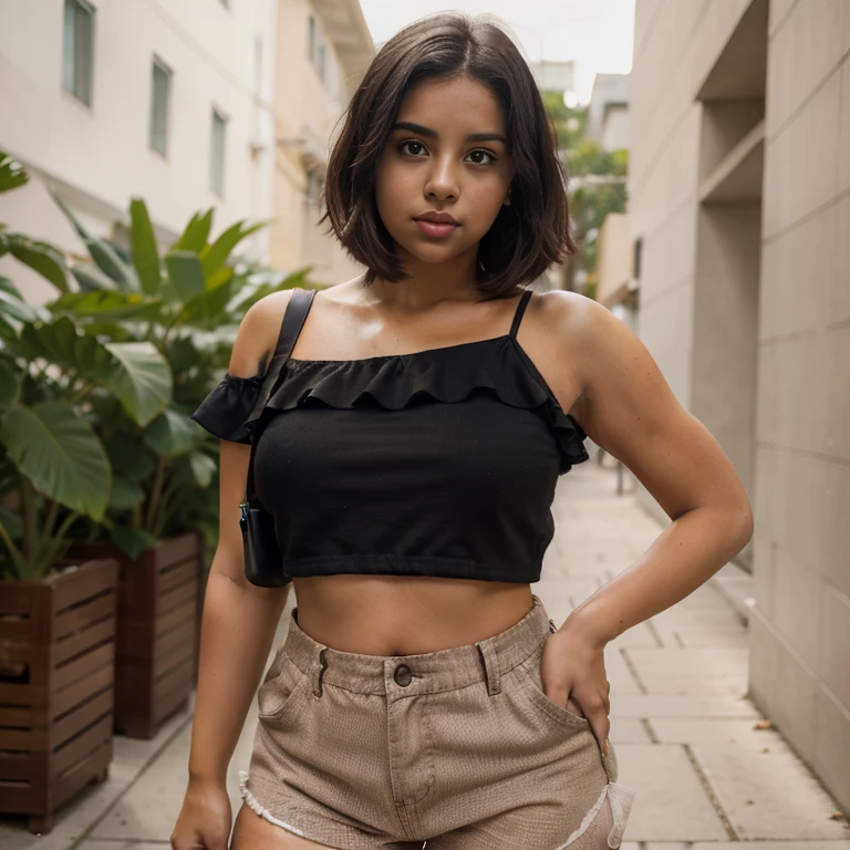 Morena cropped branca